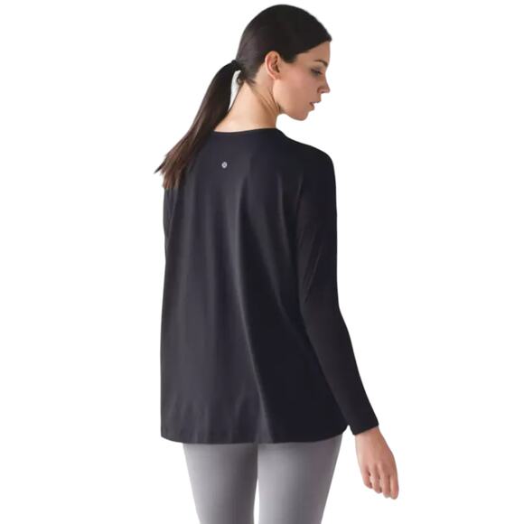 Lululemon Heathered Black City Bound RULU Long Sleeve Top - Picture 10 of 10